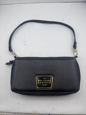 Wilsons Leather black clutch
